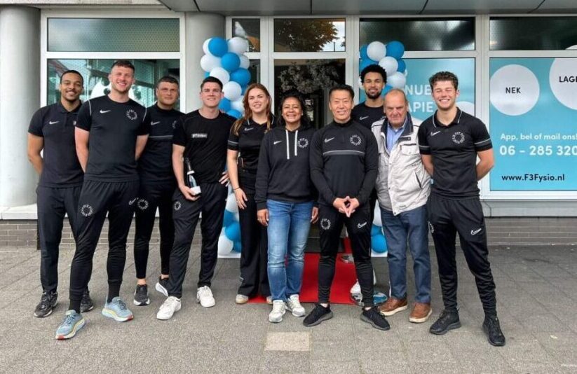 F3 Fysio Rotterdam Centrum locatie Boompjes  - team bij opening in 2024.